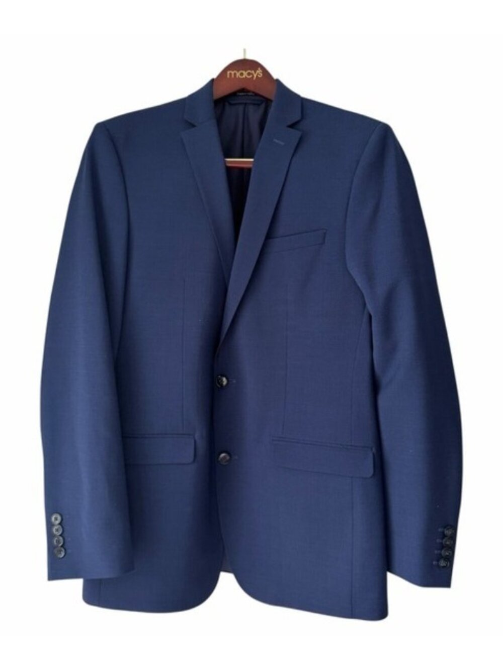 Bar III Men's Blue Slim Fit Suit Blazer
